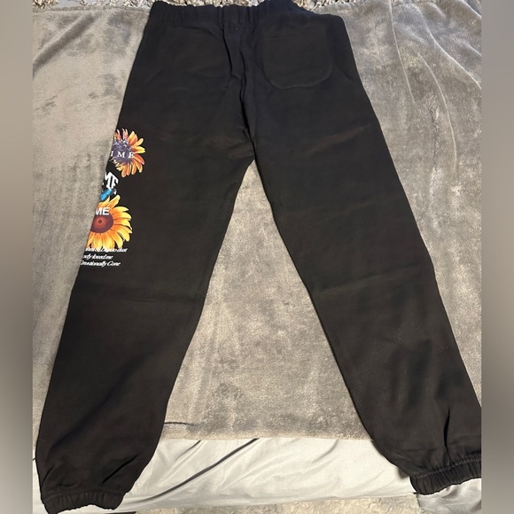 CivilRegime Black Sweatpants with Graphic Print New Size M - Picture 6 of 6